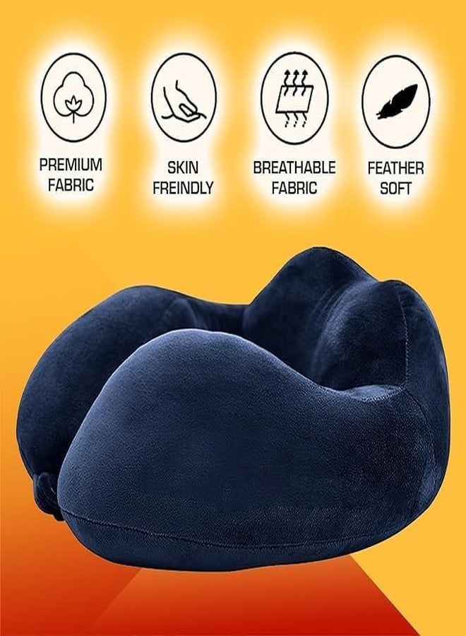 BigPlayer Neck Pillow with Eye Mask Neck Rest Air Pillow - Soft Lightweight, Comfortable Travel Essential Car Pillow, Flight, and Travel Accessory Pillow for Neck Pain Relief - Image 5